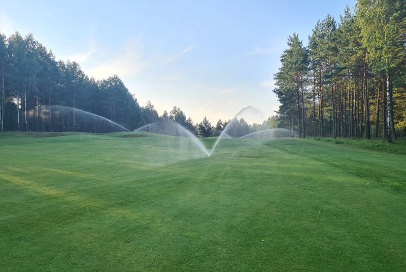 Sprinkler System in Fall