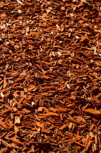 Cedar Mulch Spreading in Brunswick